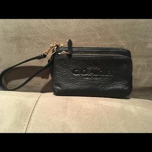 Black Coach Wristlet